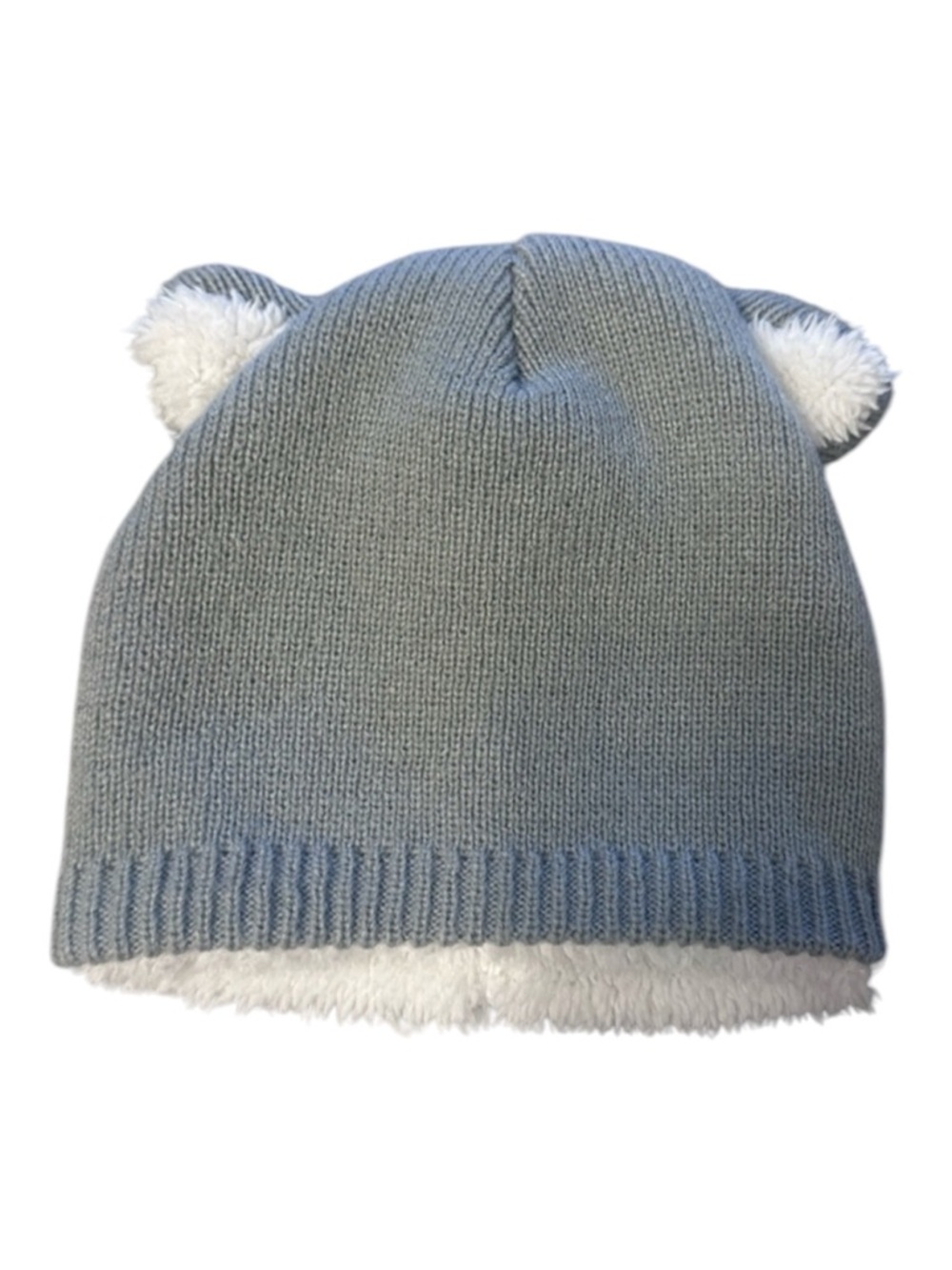 Amazon Gray Knit Hat with Fluffy Ears